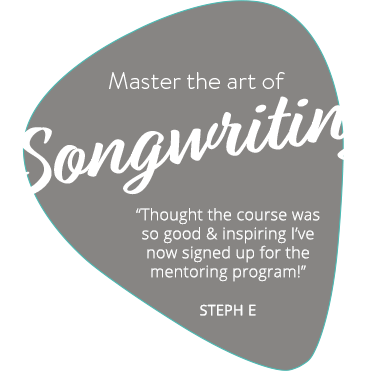 Master the Art of Songwriting - Text on Plectrum